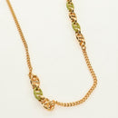 Christian Dior Cannage Miss Caro Chain Pouch Lamb Skin Green Gold Auth 185907SM-8