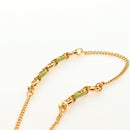 Christian Dior Cannage Miss Caro Chain Pouch Lamb Skin Green Gold Auth 185907SM-9