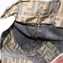 FENDI Zucca Canvas Tote Bag Black Brown Auth 185908-19