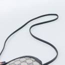 GUCCI GG Supreme Sherry Line Shoulder Bag PVC Navy Gold 68 02 047 Auth 185910-8