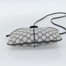 GUCCI GG Supreme Sherry Line Shoulder Bag PVC Navy Gold 68 02 047 Auth 185910-9