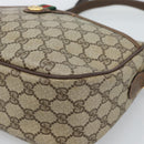 GUCCI GG Supreme Web Sherry Line Bag PVC Beige Gold 89 02 077 Auth 185911-10