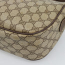 GUCCI GG Supreme Web Sherry Line Bag PVC Beige Gold 89 02 077 Auth 185911-12