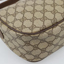 GUCCI GG Supreme Web Sherry Line Bag PVC Beige Gold 89 02 077 Auth 185911-13