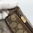 GUCCI GG Supreme Web Sherry Line Bag PVC Beige Gold 89 02 077 Auth 185911-14