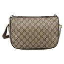 GUCCI GG Supreme Web Sherry Line Bag PVC Beige Gold 89 02 077 Auth 185911-3