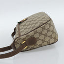 GUCCI GG Supreme Web Sherry Line Bag PVC Beige Gold 89 02 077 Auth 185911-4