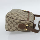 GUCCI GG Supreme Web Sherry Line Bag PVC Beige Gold 89 02 077 Auth 185911-5