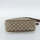 GUCCI GG Supreme Web Sherry Line Bag PVC Beige Gold 89 02 077 Auth 185911-9