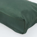 PRADA Tote Bag Nylon Green Silver Auth 185912A-9