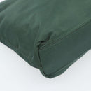 PRADA Tote Bag Nylon Green Silver Auth 185912A-14