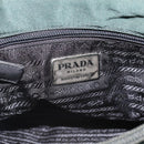 PRADA Tote Bag Nylon Green Silver Auth 185912A-10