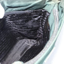 PRADA Tote Bag Nylon Green Silver Auth 185912A-18