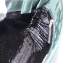 PRADA Tote Bag Nylon Green Silver Auth 185912A-19