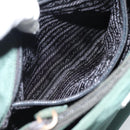 PRADA Tote Bag Nylon Green Silver Auth 185912A-21