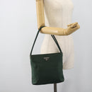 PRADA Tote Bag Nylon Green Silver Auth 185912A-25