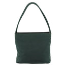PRADA Tote Bag Nylon Green Silver Auth 185912A-2