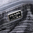 PRADA Hand Bag Suede Purple Gold Auth 185913-19