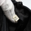 PRADA Hand Bag Suede Purple Gold Auth 185913-12