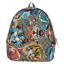 GUCCI Backpack PVC Beige Silver 501976 Auth 185915SM-13