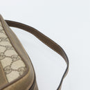 GUCCI GG Supreme Web Sherry Line Bag PVC Beige Gold 68 02 004 Auth 185916-8