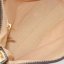 CELINE Macadam Canvas Shoulder Bag PVC Leather Ivory Gold Auth 185917A-16