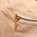 CELINE Macadam Canvas Shoulder Bag PVC Leather Ivory Gold Auth 185917A-19