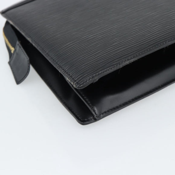 LOUIS VUITTON Epi Trousse Crete Pouch Black M48402 LV Auth 185918