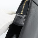 LOUIS VUITTON Epi Trousse Crete Pouch Black M48402 LV Auth 185918-8