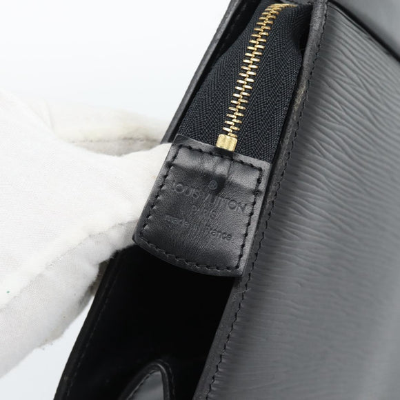 LOUIS VUITTON Epi Trousse Crete Pouch Black M48402 LV Auth 185918