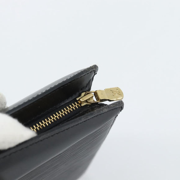 LOUIS VUITTON Epi Trousse Crete Pouch Black M48402 LV Auth 185918