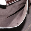 FENDI Zucca Canvas Mamma Baguette Hand Bag Black Brown Auth 185919-21