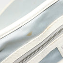 Christian Dior Trotter Canvas Romantic Hand Bag PVC White Silver Auth 185924A-19