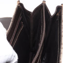 CELINE C Sulky Horse Carriage Shoulder Bag Canvas Beige Gold Auth 185927A-18