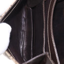 CELINE C Sulky Horse Carriage Shoulder Bag Canvas Beige Gold Auth 185927A-20