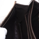 CELINE C Sulky Horse Carriage Shoulder Bag Canvas Beige Gold Auth 185927A-21