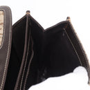 CELINE C Sulky Horse Carriage Shoulder Bag Canvas Beige Gold Auth 185927A-22