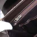CELINE C Sulky Horse Carriage Shoulder Bag Canvas Beige Gold Auth 185927A-23