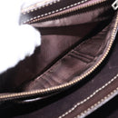 CELINE C Sulky Horse Carriage Shoulder Bag Canvas Beige Gold Auth 185927A-24