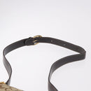 CELINE C Sulky Horse Carriage Shoulder Bag Canvas Beige Gold Auth 185927A-8