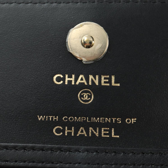 CHANEL ChainShoulderPouch Mini Matelasse 13 Bag Satin Beige Gold CC Auth 185928M