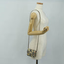 CHANEL ChainShoulderPouch Mini Matelasse 13 Bag Satin Beige Gold CC Auth 185928M-21