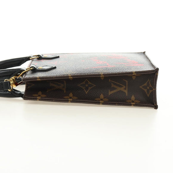 LOUIS VUITTON Monogram Fall in Love Petit Sac Plat Bag 2way M80839 Auth 185929SM