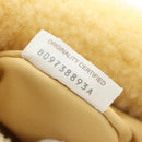 BOTTEGAVENETA Hand Pouch Fur Yellow Gold Auth 185930SM-11