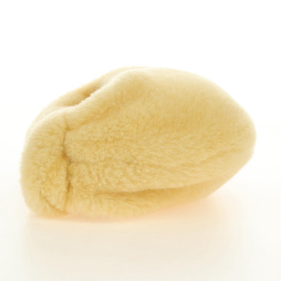 BOTTEGAVENETA Hand Pouch Fur Yellow Gold Auth 185930SM