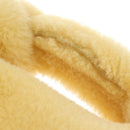 BOTTEGAVENETA Hand Pouch Fur Yellow Gold Auth 185930SM-8