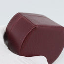 CARTIER Jewelry Box Leather Bordeaux Gold Auth 185932V-16