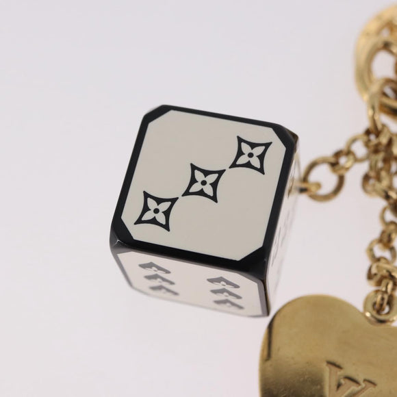 LOUIS VUITTON Metal Porte Cles Game On Key Holder White MP2913 LV Auth 185933M