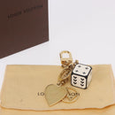 LOUIS VUITTON Metal Porte Cles Game On Key Holder White MP2913 LV Auth 185933M-12