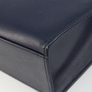 Christian Dior Shoulder Bag Leather 2way Blue Gold Auth 185936A-17